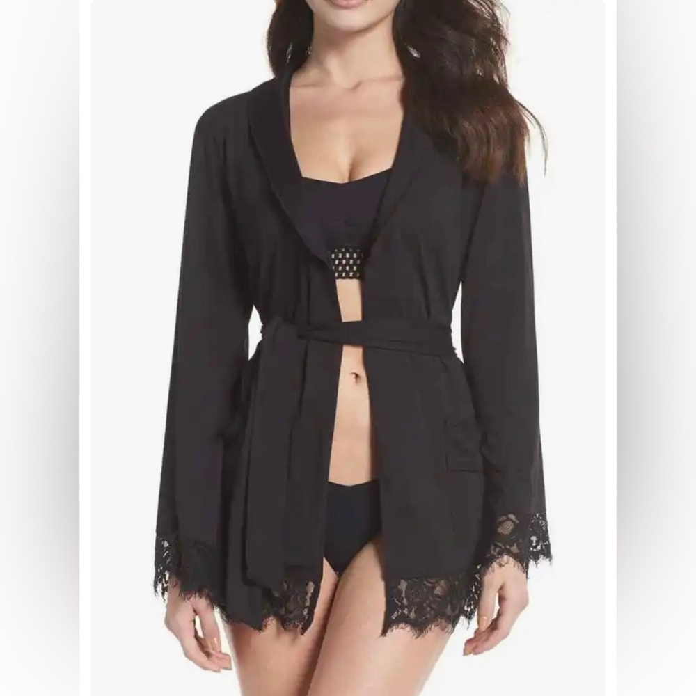 Free People Sweetest Thing Lace Hem Robe Size XSmall